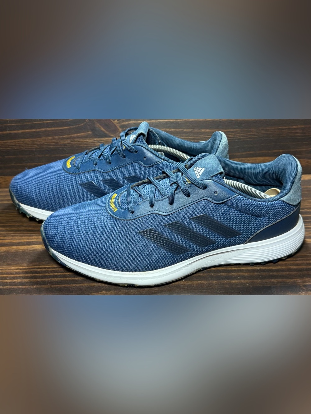Adidas S2G Men’s Size 12 Shoes Navy Blue White Spikeless Golf Sneaker